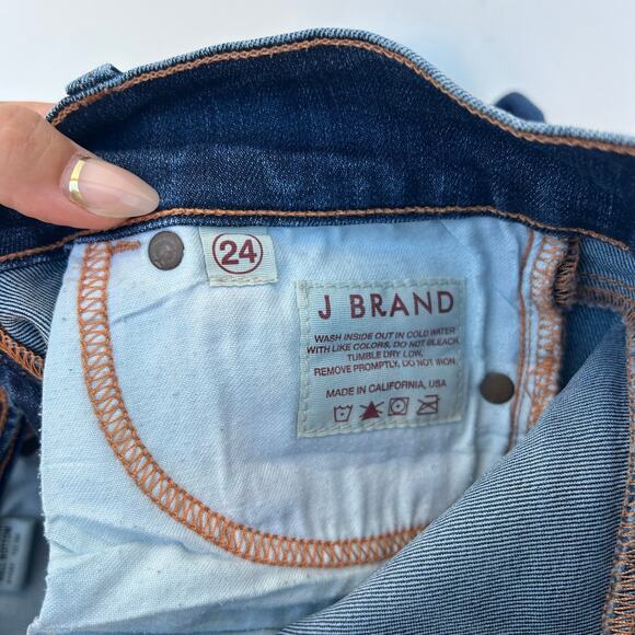 J Brand Low Rise Bell Bottoms Ink Dark Wash Flares  24 Pants Jeans - Picture 12 of 12